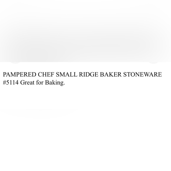 The Pampered Chef - stoneware - small ridge baker (bacon) - Picture 3 of 3